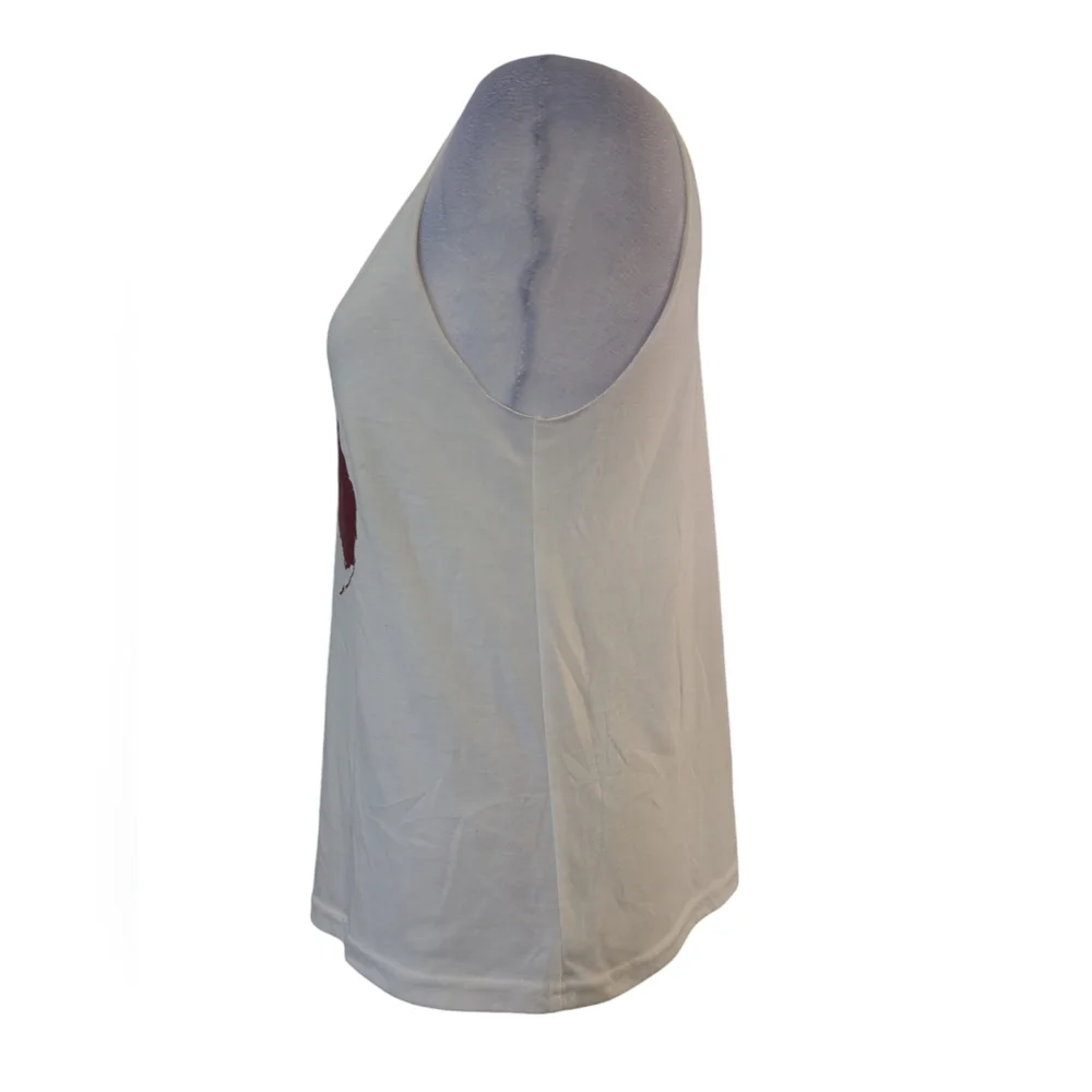 Crop top Game Day | State To Stewart Simmons size S missing tag color white/Red - Picture 4 of 4